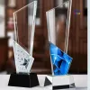 Premium Geometric Diamond Cut Crystal Memento