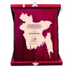 Wooden Laser Engraved Award Plaque Crest