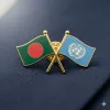 Premium Metal Diplomatic Crossed Flag Lapel Pin