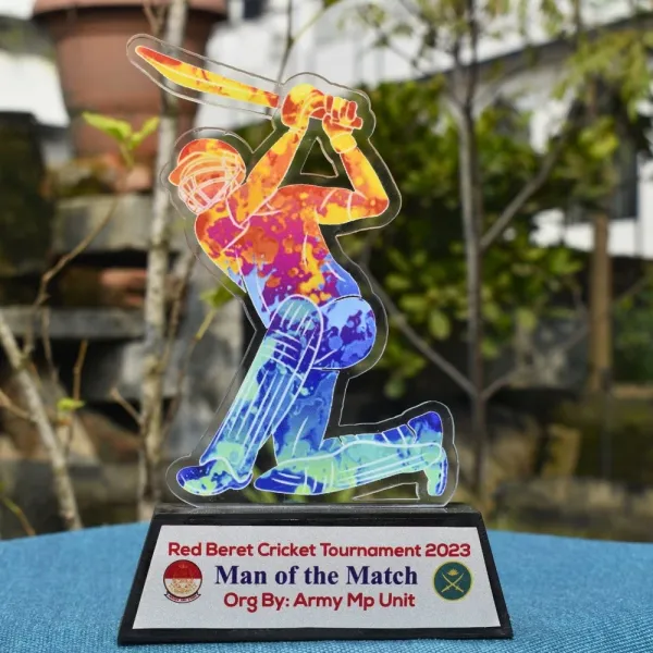 Premium Custom Acrylic Cricket Memento