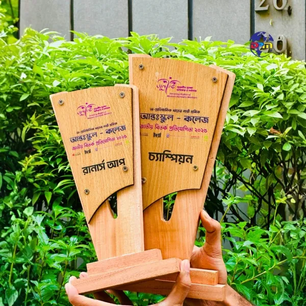 Eco-Friendly Wooden Trophy Awards